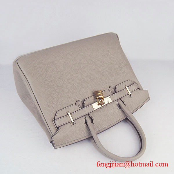 Hermes Birkin 30cm Togo Leather Bag Grey 6088 Hermes Birkin 30cm Togo Leather Bag Grey 6088